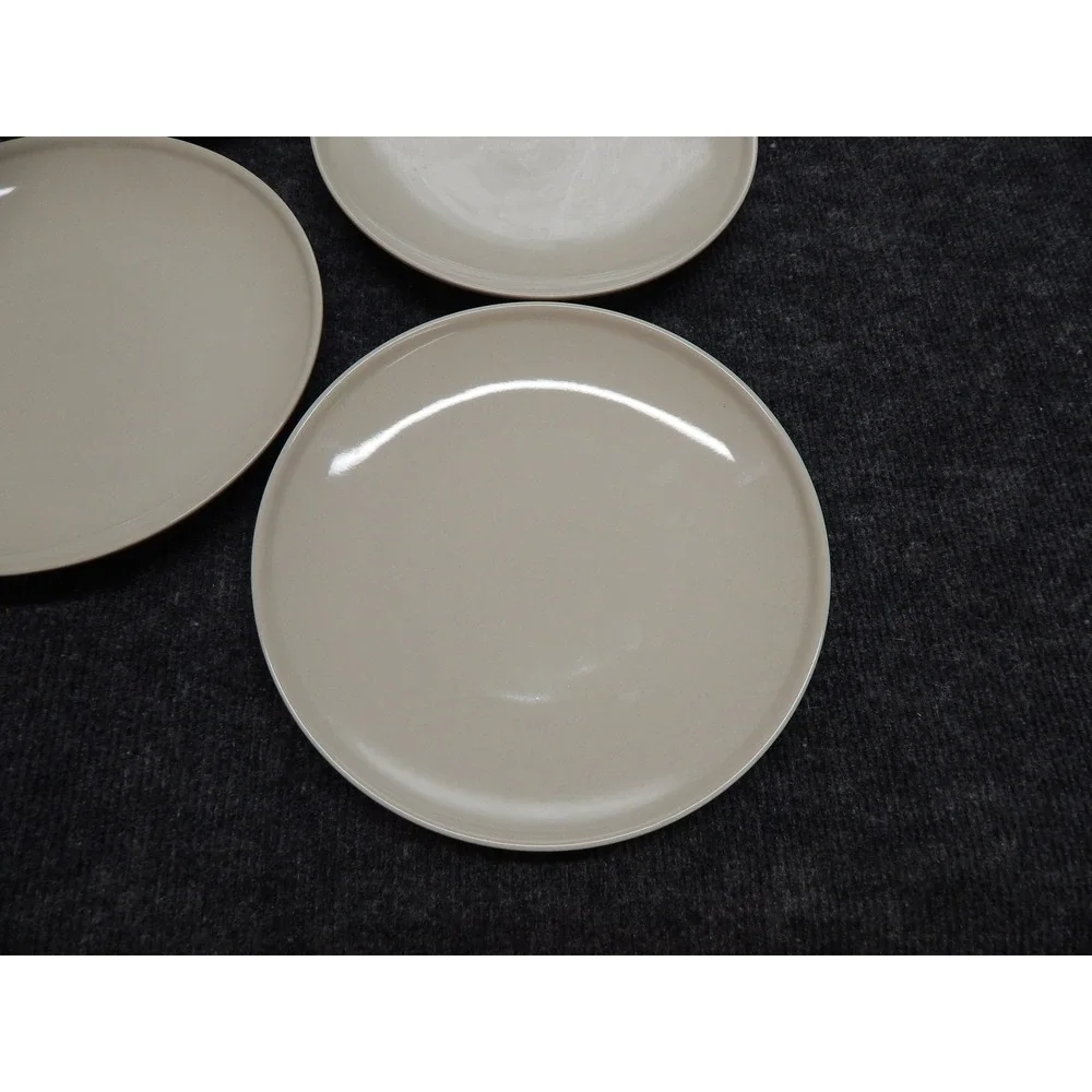 IKEA Fargklar Side Plates Set of 4 Matte Beige Maria Vinka 10866 Stoneware
